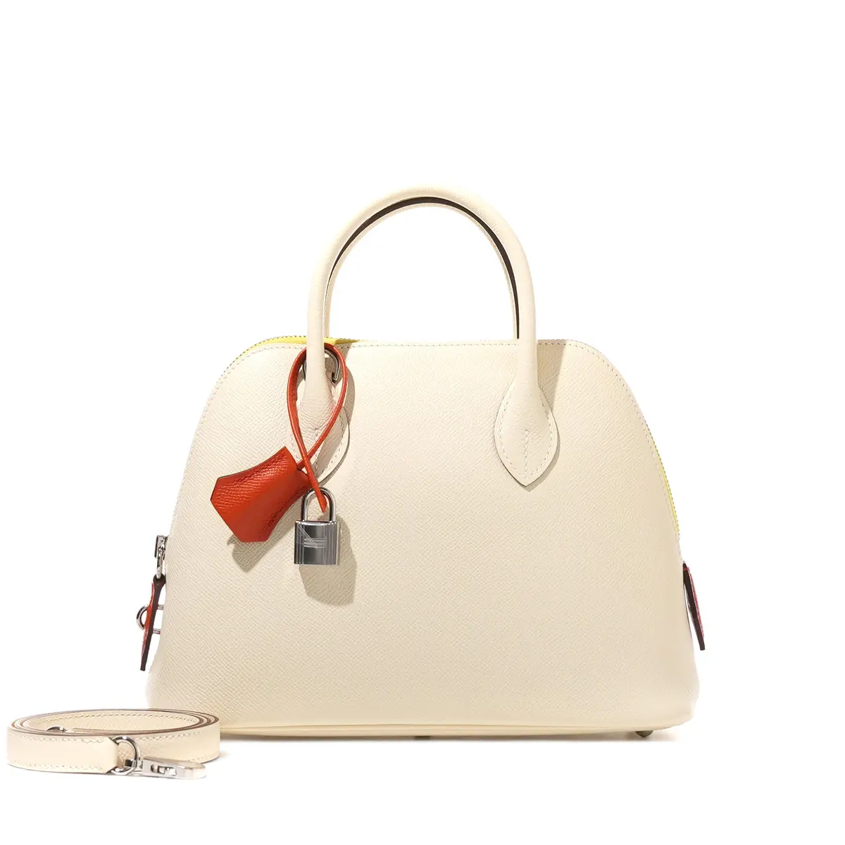 Limited Edition Nata, Terre Battue and Jaune Citron Epsom Tri-color