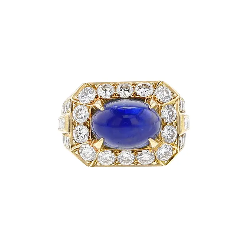 Gold, Sapphire and Diamond Ring