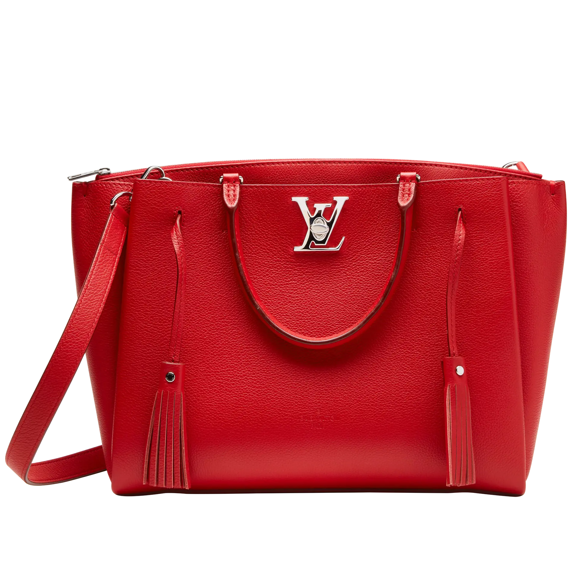 Rubis Calf Skin Lockmeto Silvertone Hardware