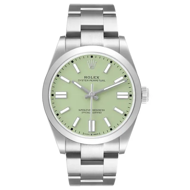 Oyster Perpetual 'Pistachio' (Reference 134300). A 41mm stainless