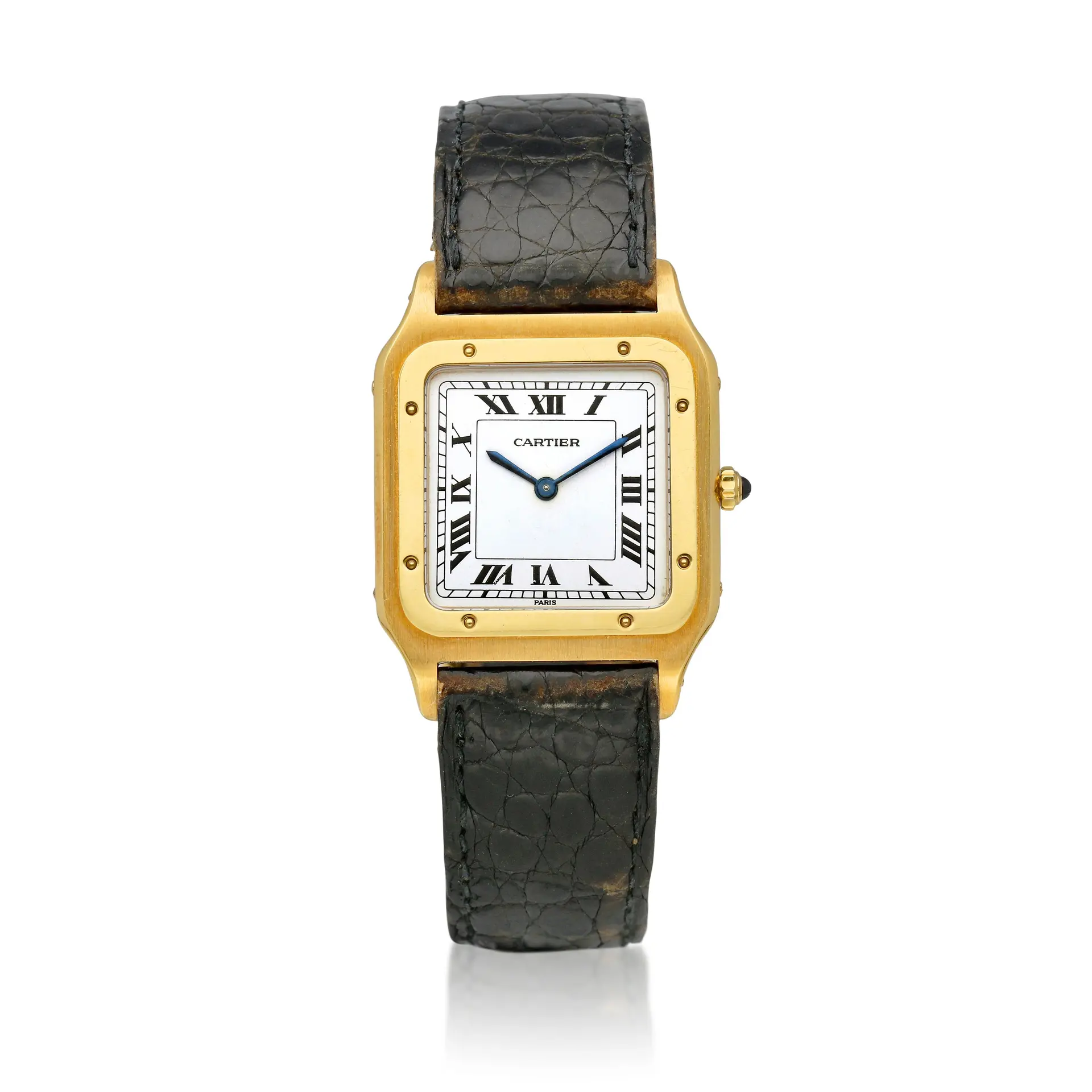 Santos (Reference 96061). A yellow gold mechanical wristwatch, Circa 1990