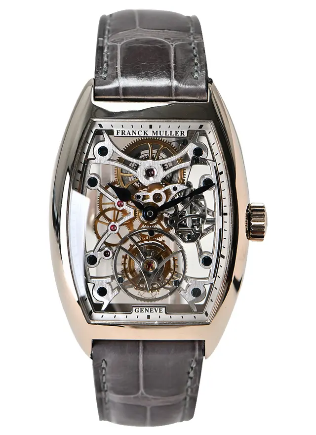 Cintree Curvex (Reference 7880 T SQT). A 39.6mm white gold manual