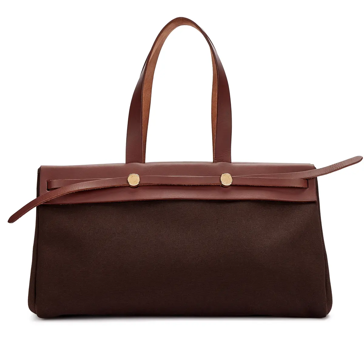 Rouge Sellier Vache Hunter and Ebene Toile 2 in 1 Cabas Herbag MM