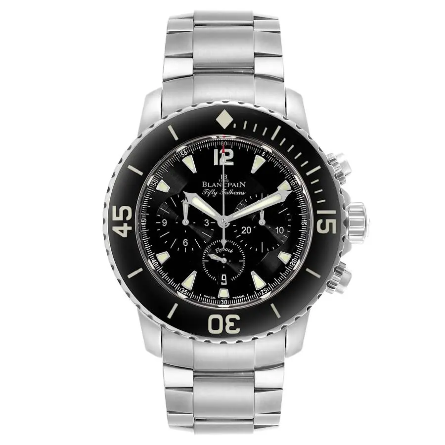 Fifty Fathoms (Reference 5085F-1130-71S). A 45mm stainless steel automatic