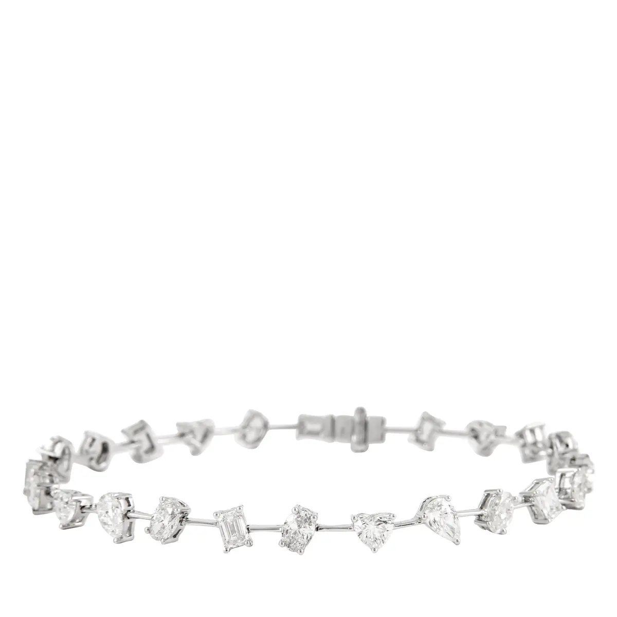 White Gold and 5.20ct Fancy Cut Diamond Bracelet