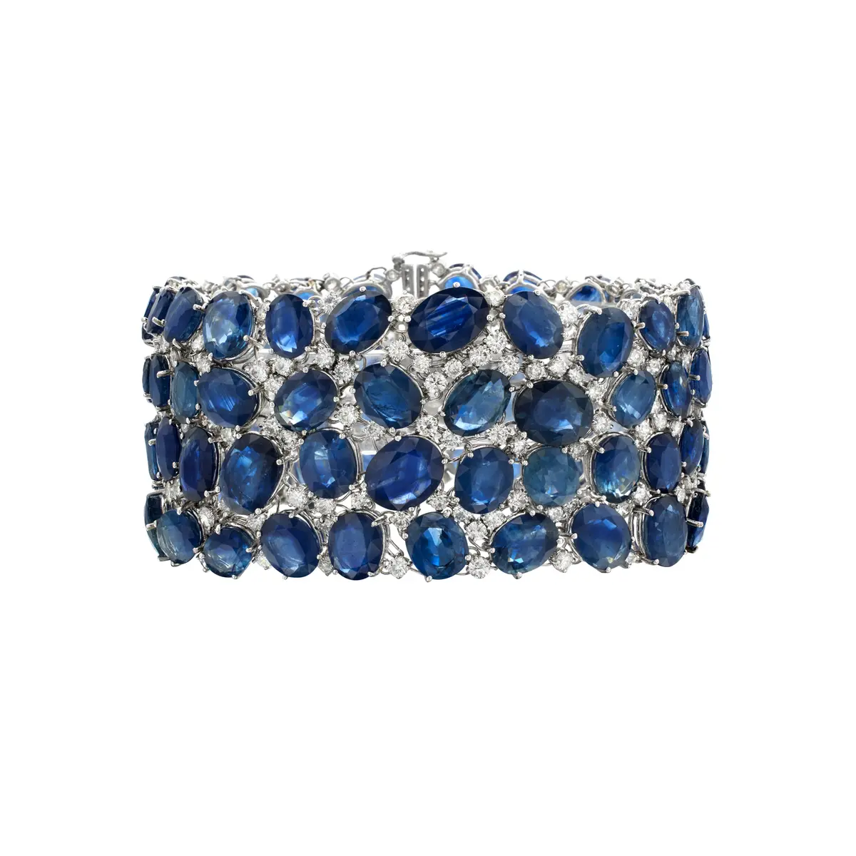 White Gold, Sapphire and Diamond Bracelet