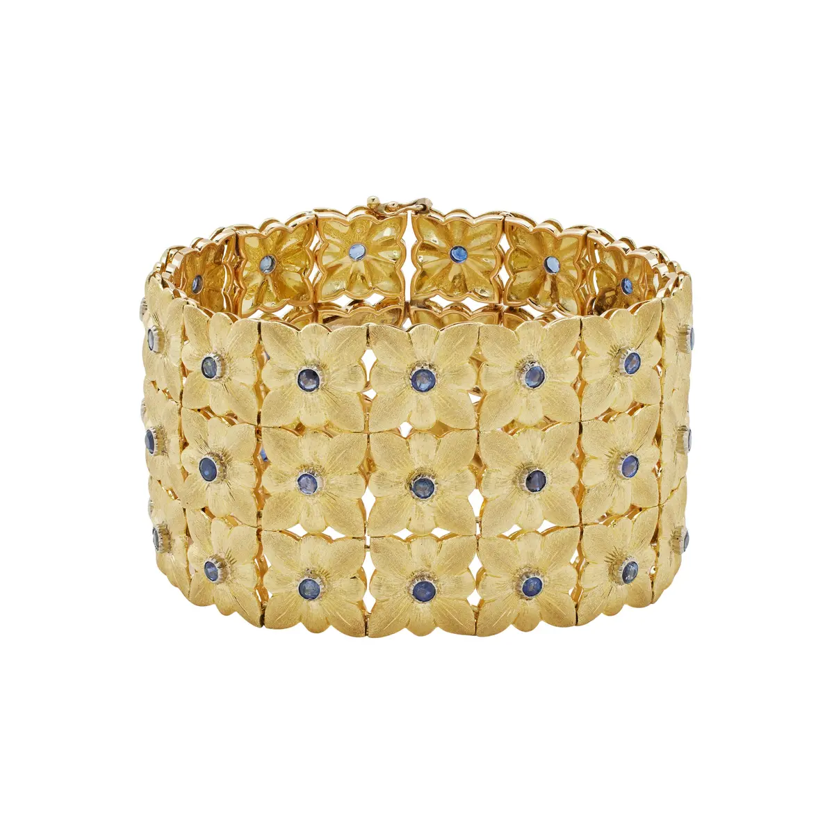 Gold, White Gold and Sapphire Bracelet