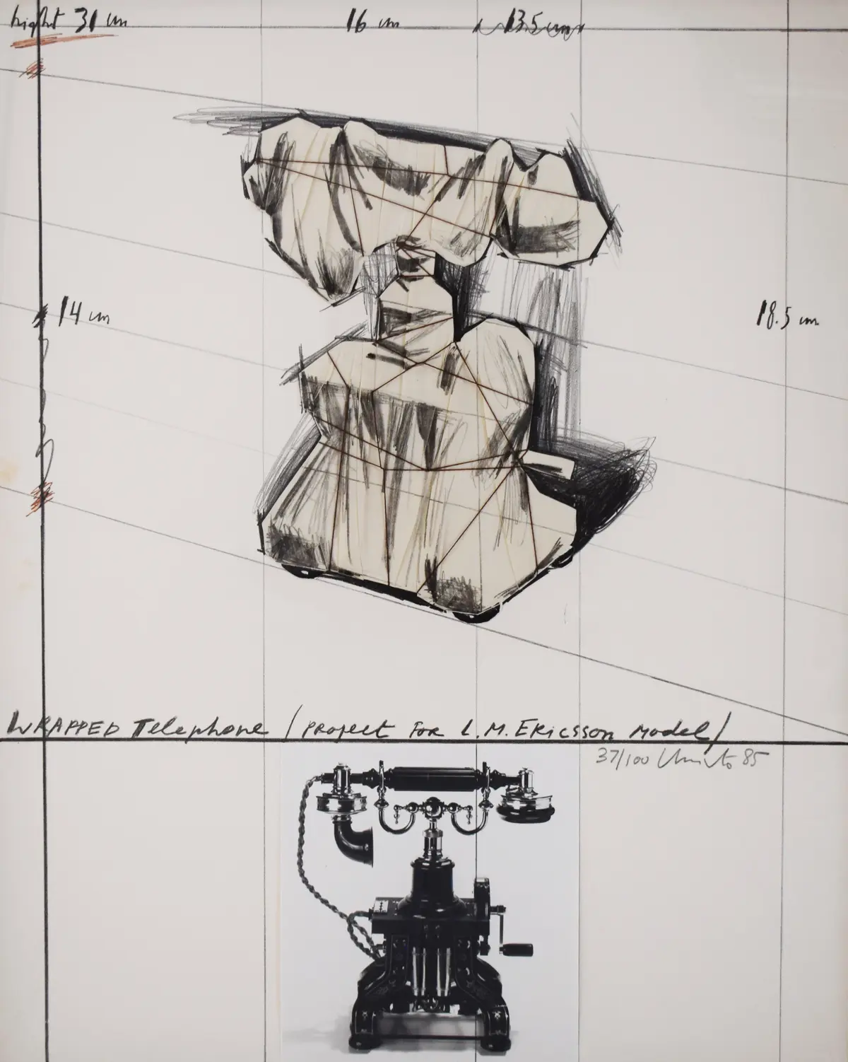 Wrapped Telephone, Project for L. M. Ericsson Model