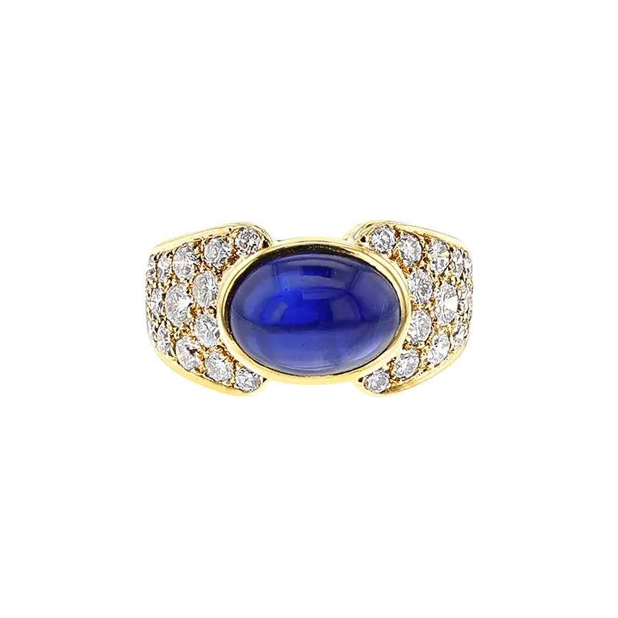 Gold, Sapphire and Diamond Ring