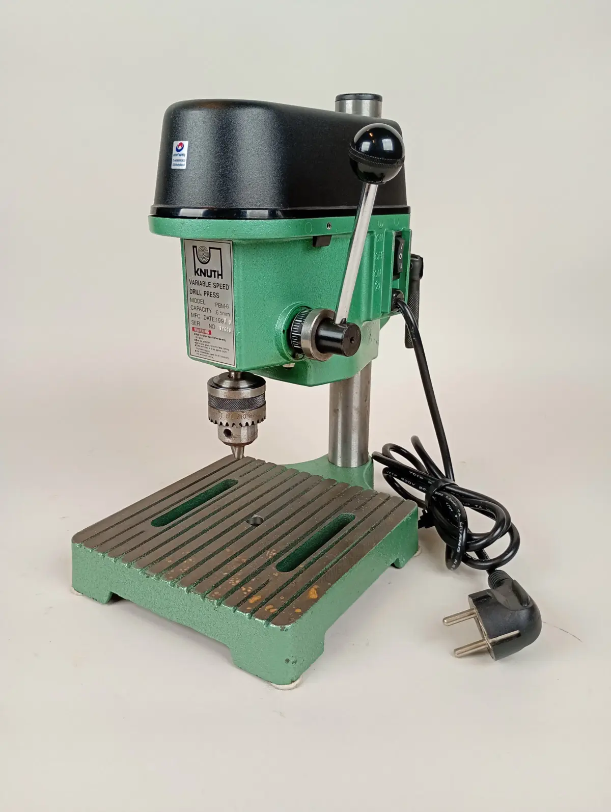 Pelarborrmaskin, Knuth PBM-6, bordsmodell
