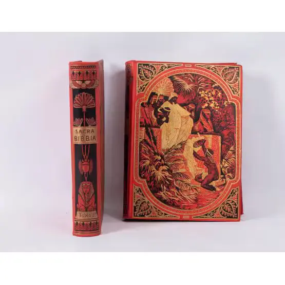 DUE VOLUMI de LA SACRA BIBBIA ANTICO E NUOVO TESTAMENTO
