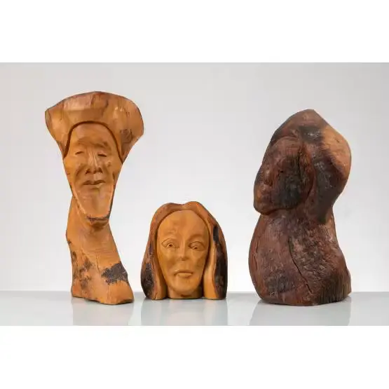 A. LO GIUDICE, Tre sculture in legno