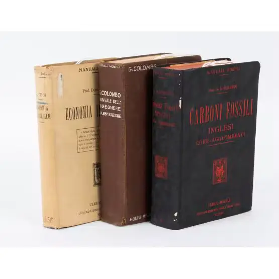 TRE VOLUMI IN 16° DELLE EDIZIONI HOEPLI