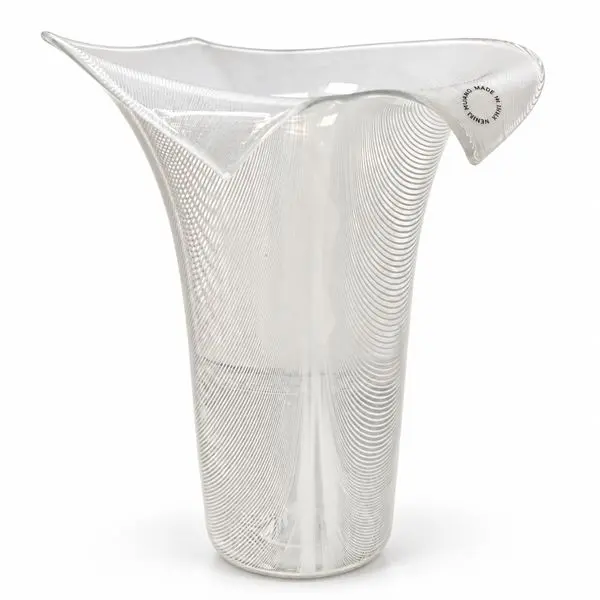 Vaso in vetro di Murano filigranato modello Calla, 2002 - Tyra Lundregren