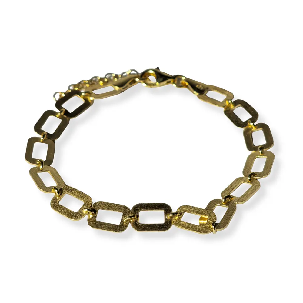 Pulsera en plata con baño de oro.