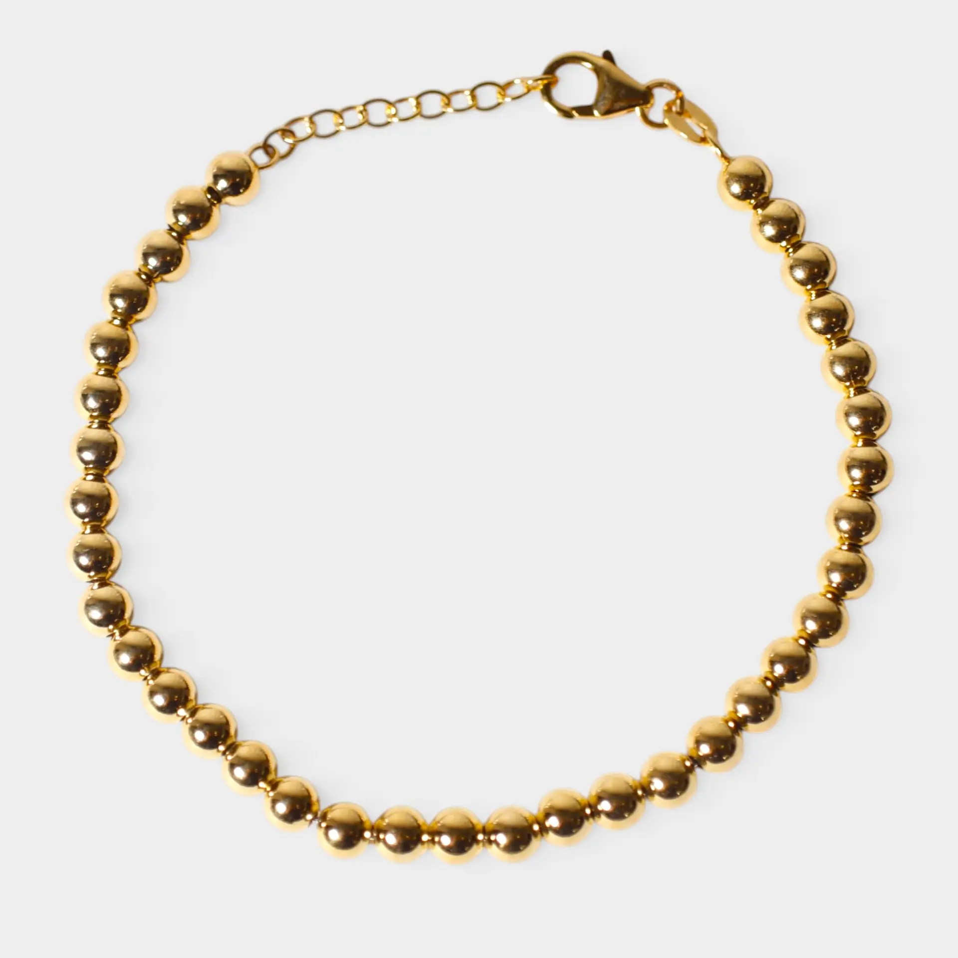 Pulsera en plata con baño de oro.
