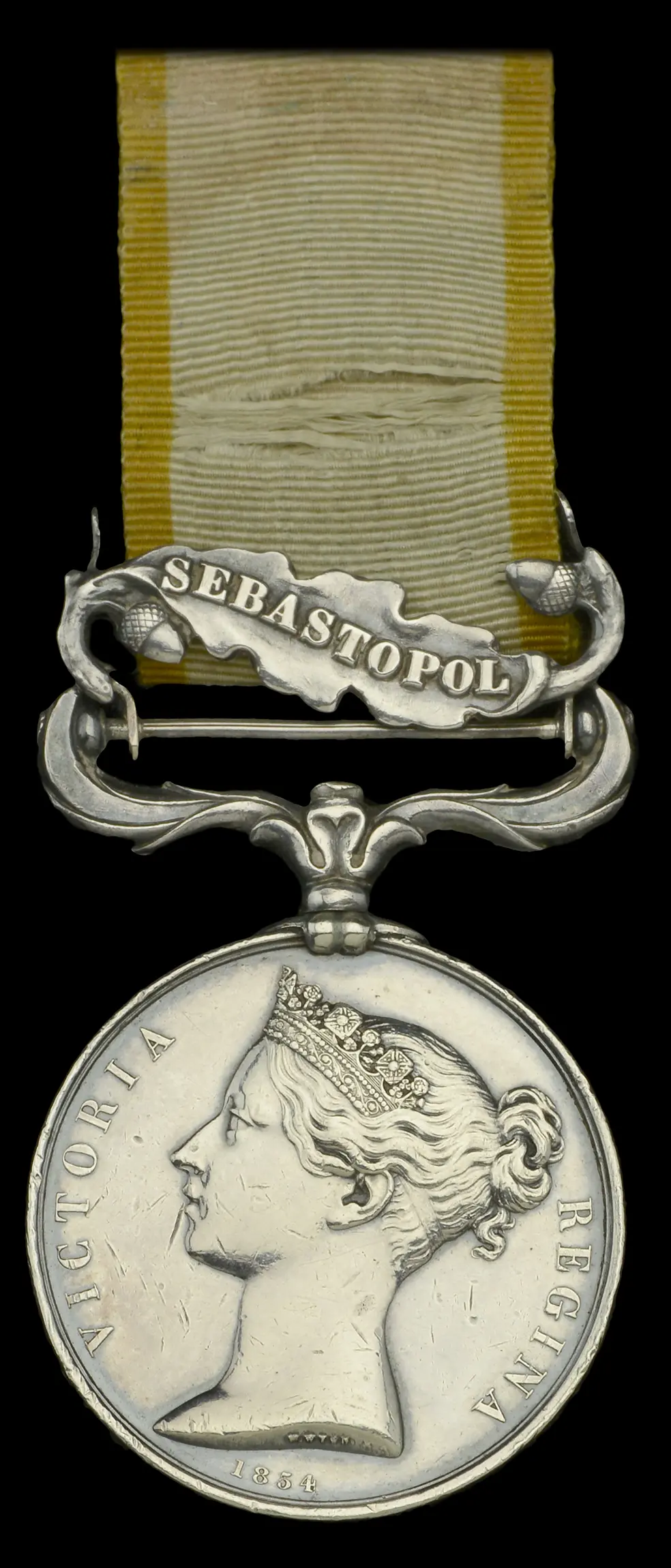 Crimea 1854-56, 1 clasp, Sebastopol (E. Hall, 17th Lancers) officially