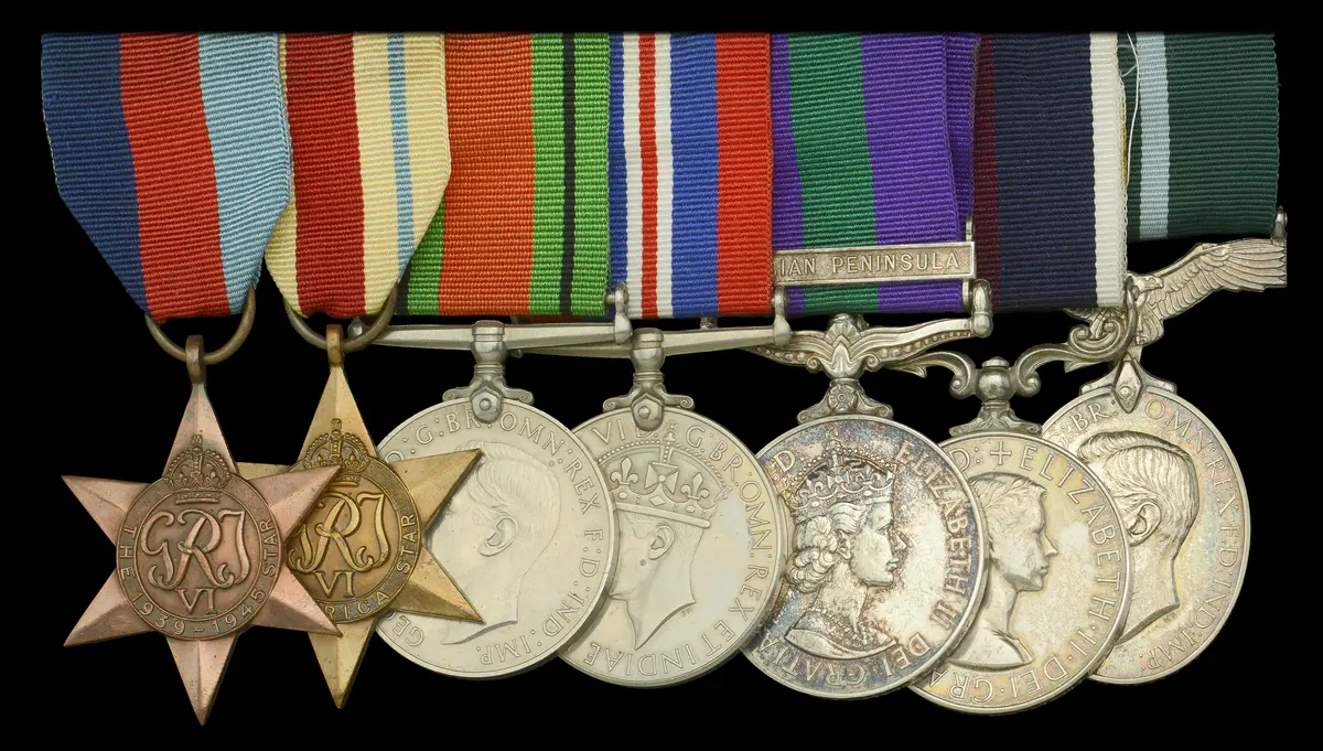 Seven: Sergeant R. Cornish, Royal Air Force 1939-45 Star; Africa Star;