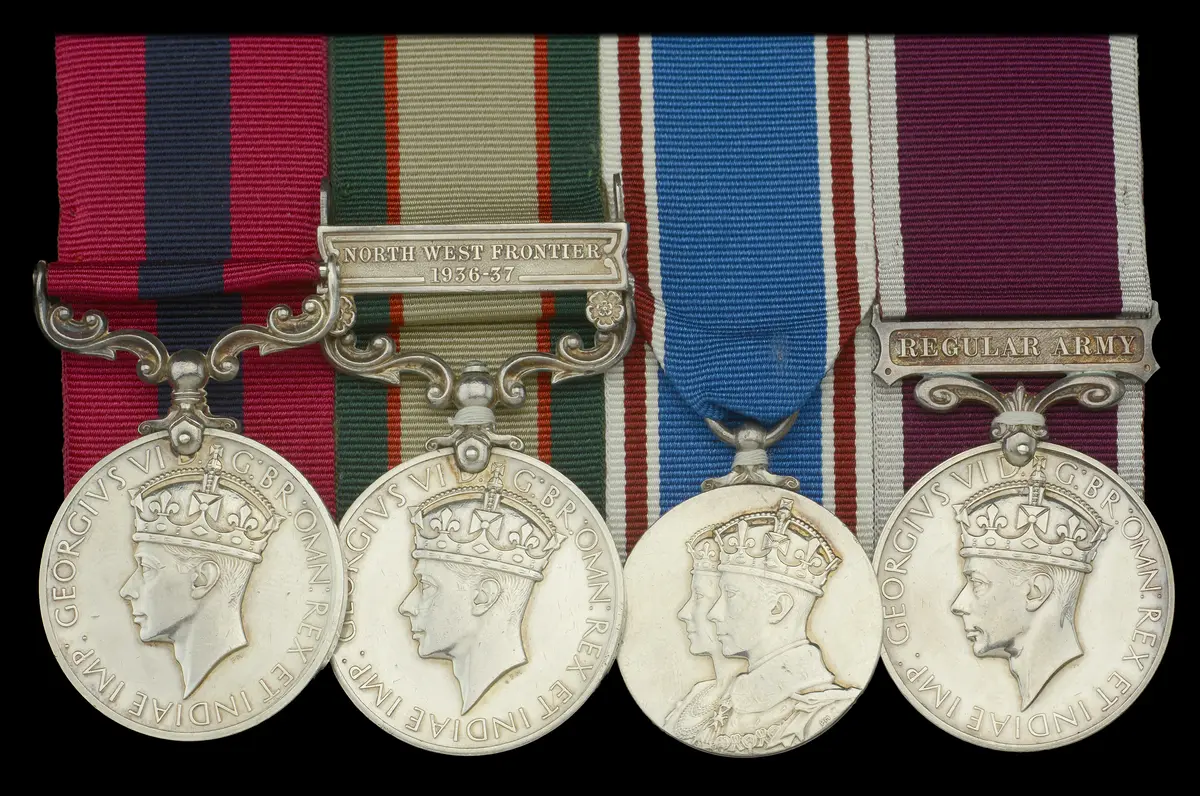 A rare inter-War ‘North West Frontier 1937 operations’ D.C.M. group