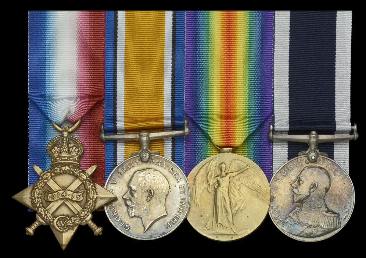 Four: Stoker Petty Officer C. W. Hubbard, Royal Navy 1914-15 Star