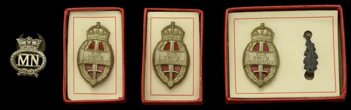 The King’s Commendation for Brave Conduct Badge attributed to Captain