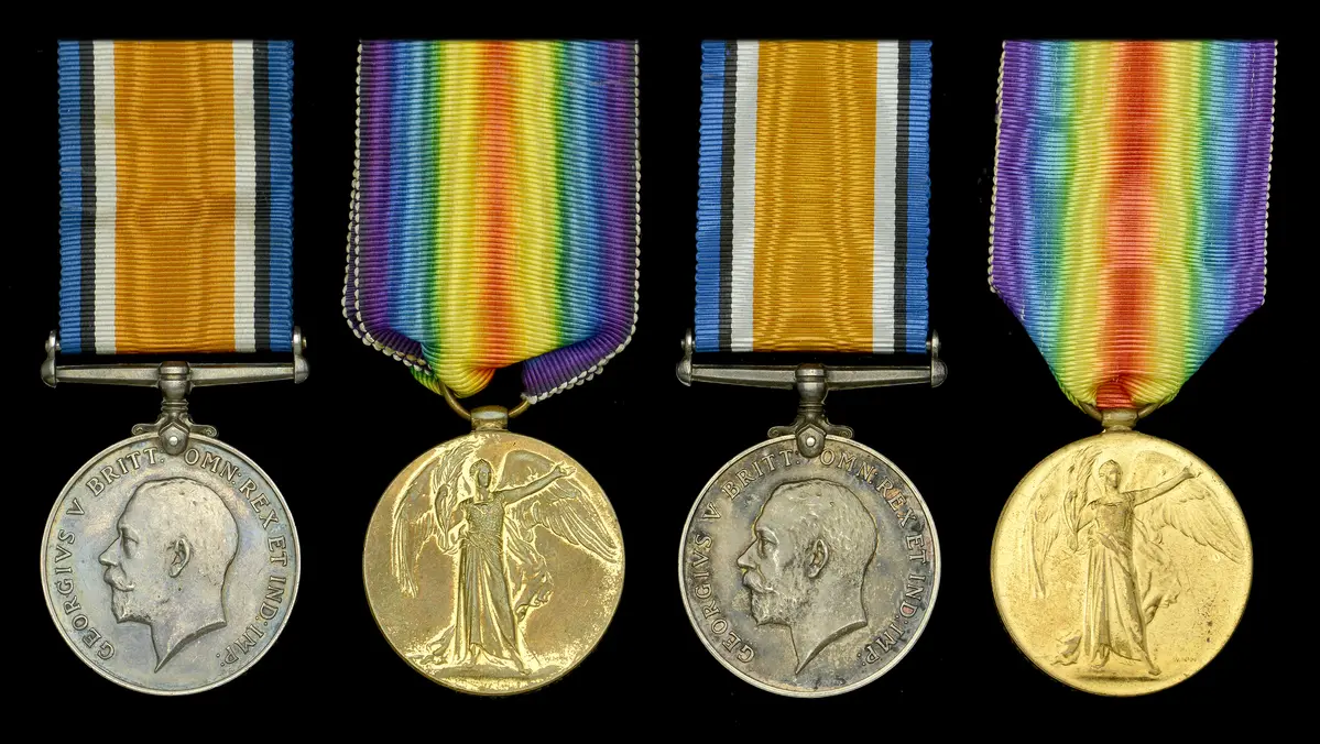 Pair: Air Mechanic 1st Class P. Price, Royal Naval Air Service British