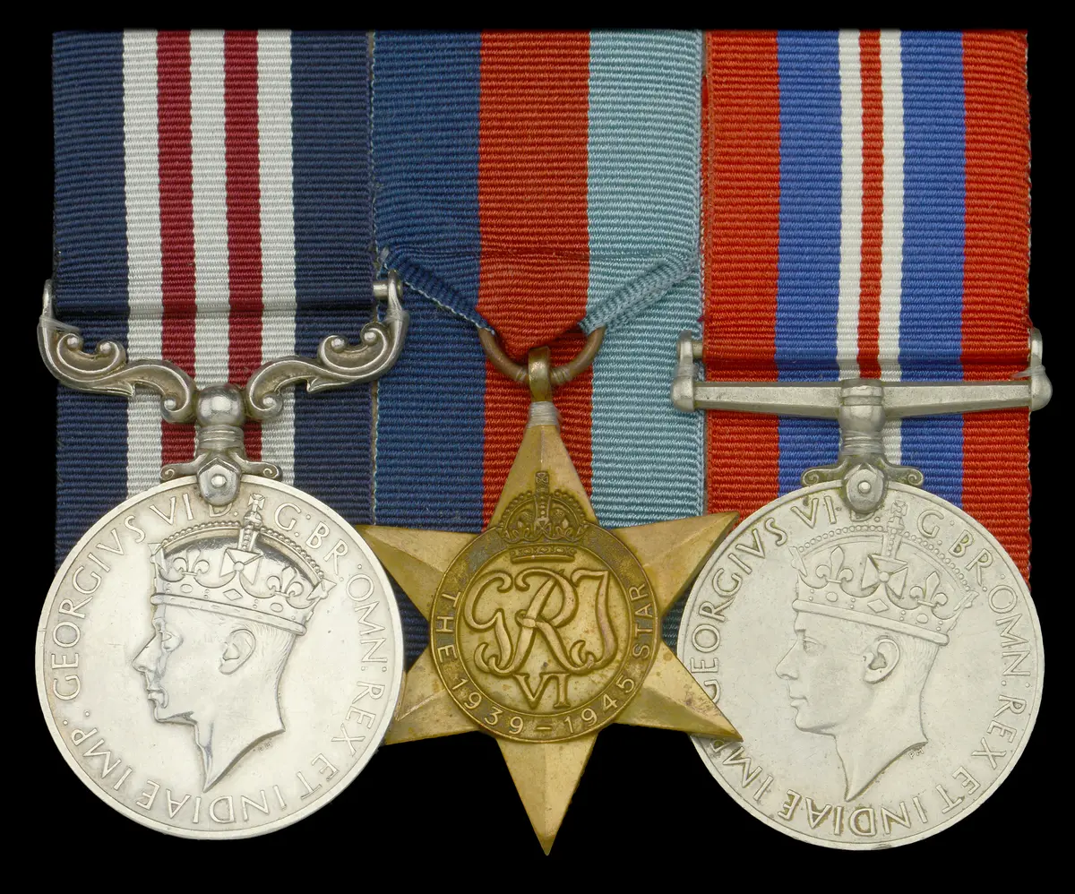 A rare Second War ‘Defence of Calais’ M.M. group of three awarded
