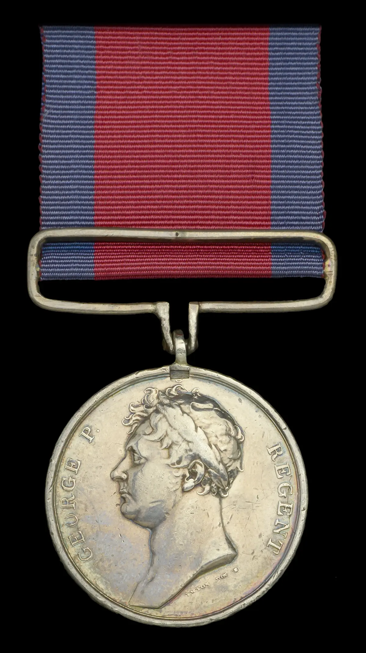 The Waterloo Medal awarded to Sergeant C. Winch, 52nd Regiment of
