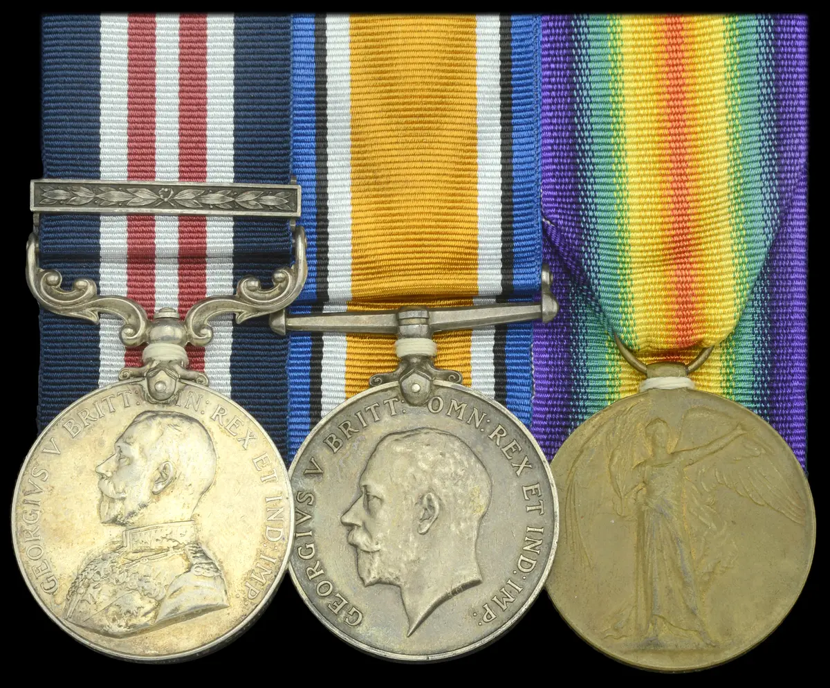 A Great War ‘Western Front’ M.M. and Second Award Bar group of three