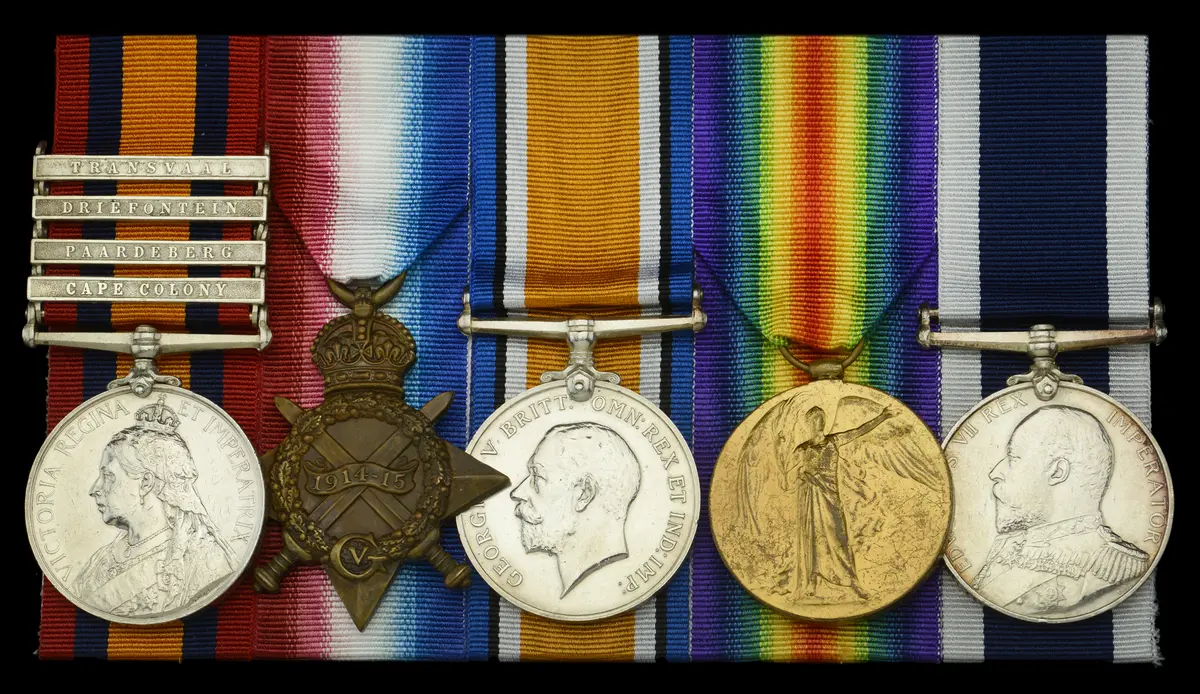 Five: Armourer J. Tuck, Royal Navy, who fought with the Naval Brigade