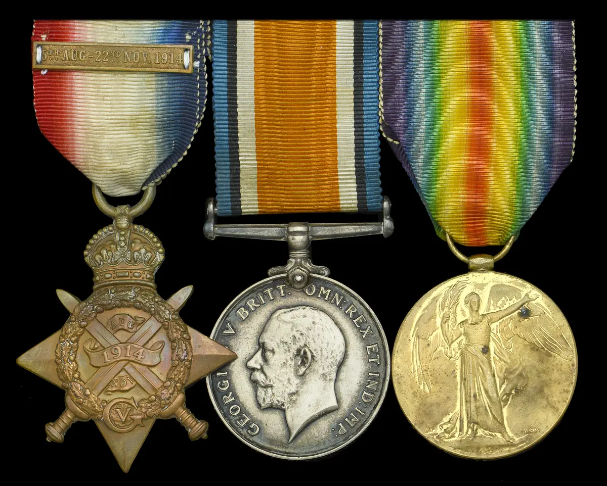 Three: Private F. Davis, 2nd Battalion, Worcestershire Regiment, who