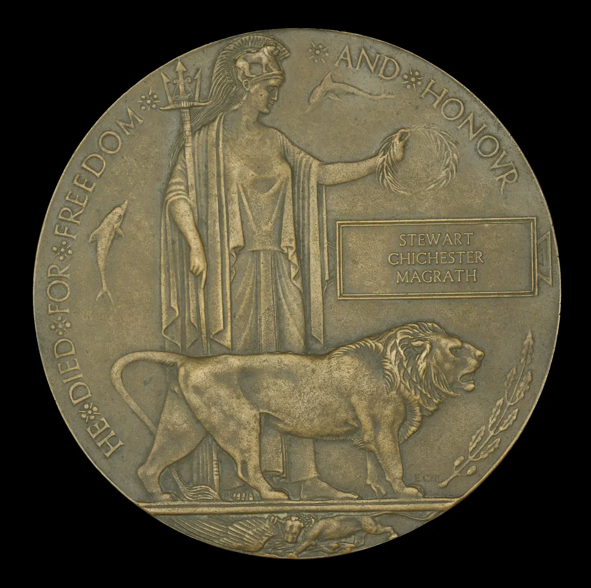 The Great War Memorial Plaque to Lieutenant-Commander S. C. Magrath