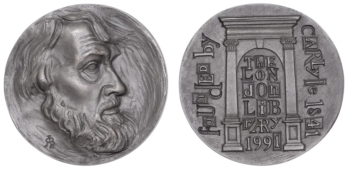 ENGLAND, 150th Anniversary of the London Library, 1991, a cast silver