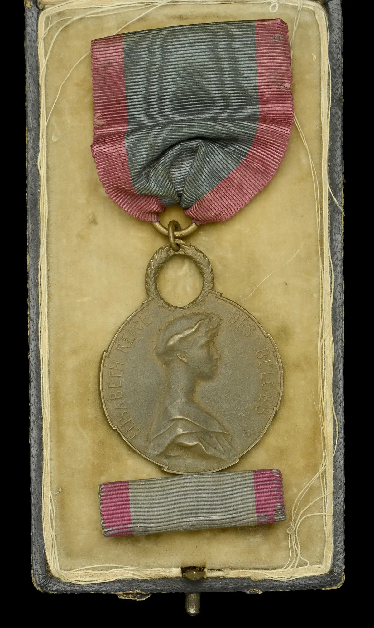 The Belgian Queen Elisabeth Medal awarded to Miss Elizabeth A. Scoble