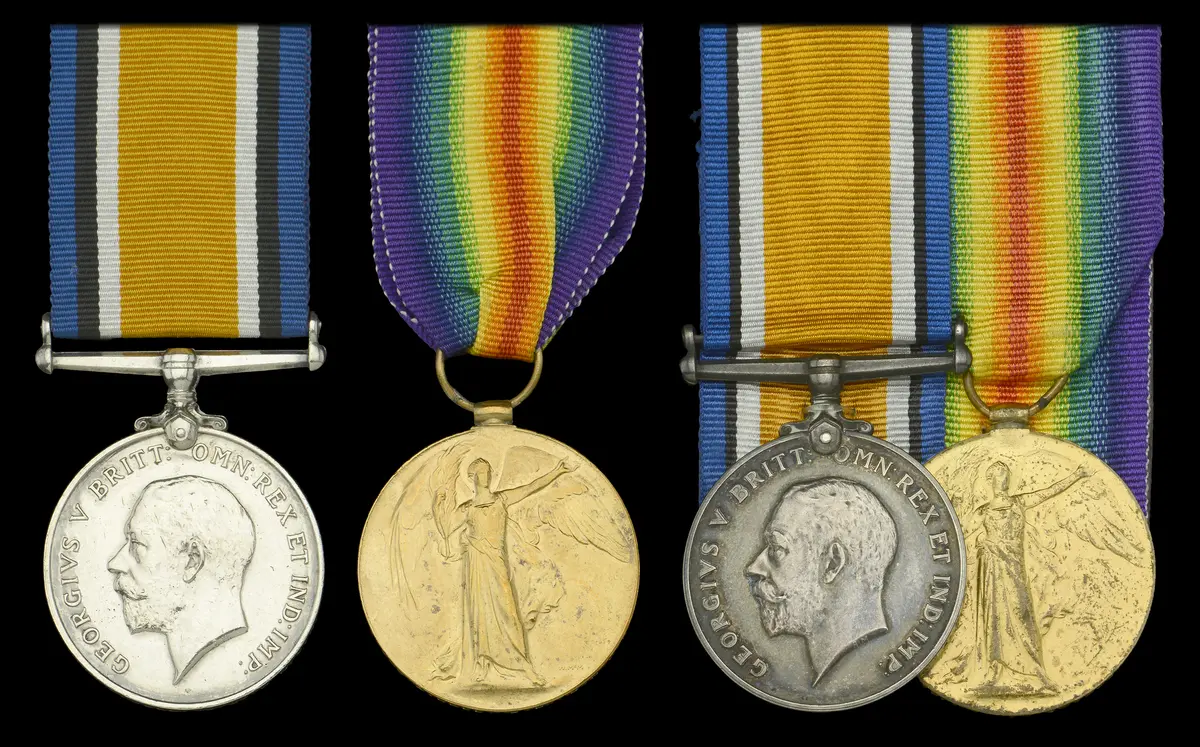 Pair: Able Seaman A. Bell, Royal Naval Volunteer Reserve British War