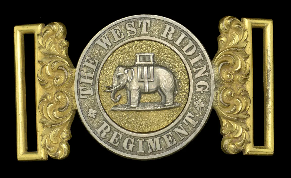 The West Riding Regiment, Officer’s Waist Belt Clasp. A very good