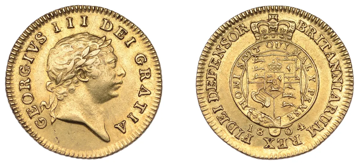 George III (1760-1820), Pre-1816 issues, Half-Guinea, 1804, seventh