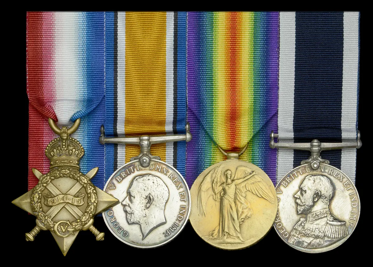 Four: Chief Petty Officer W. E. Wells, Royal Navy, who survived the