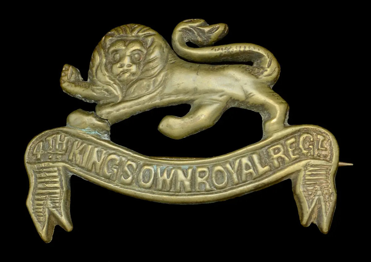 4th Battalion, King’s Own Regiment, Pagri Badge. A very good and scarce