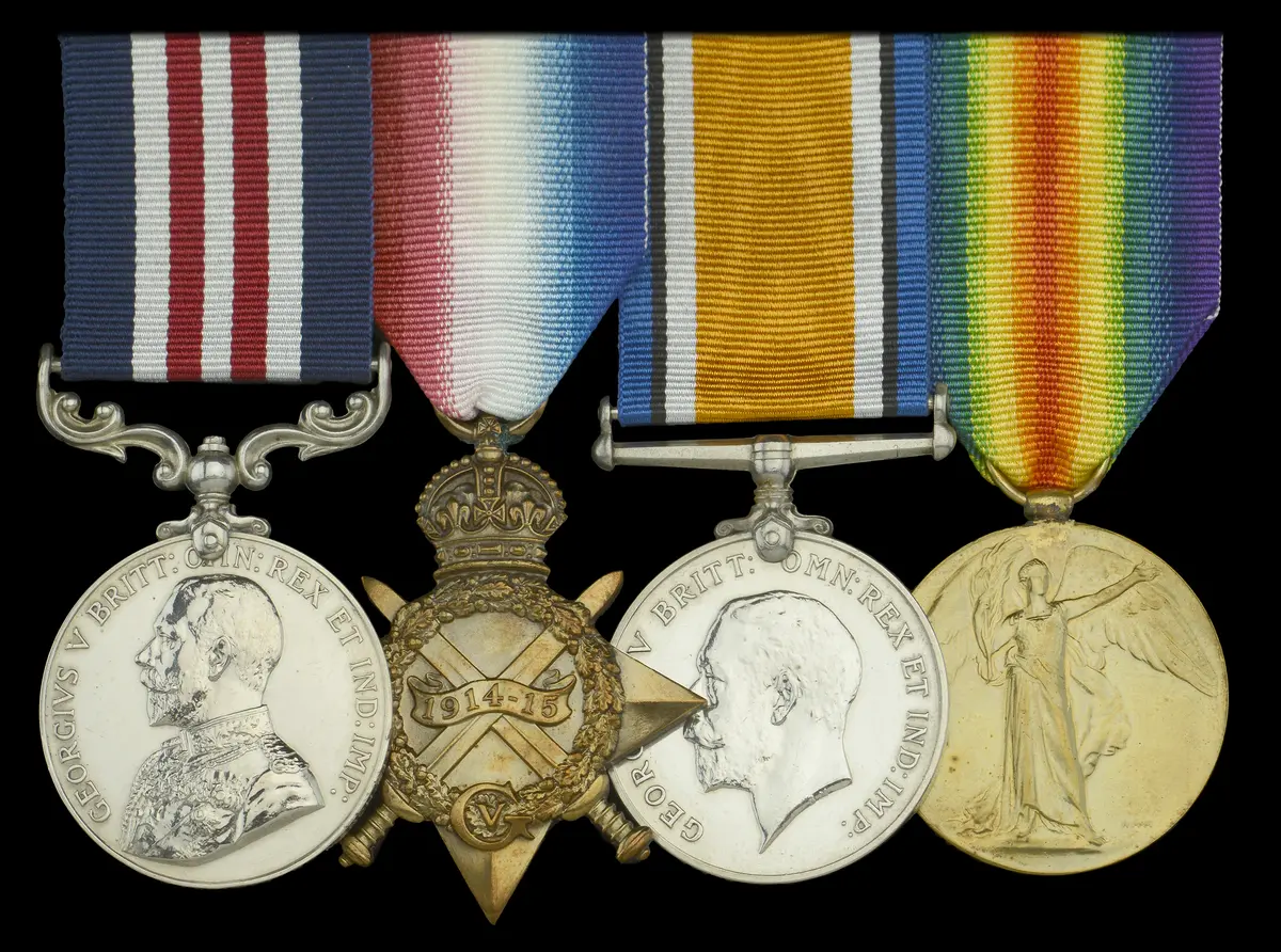 A Great War ‘Western Front’ M.M. group of four awarded to Lance-Corporal