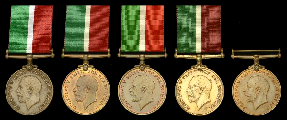 Mercantile Marine War Medal 1914-18 (5) (B. N. D. Gittens; Joseph