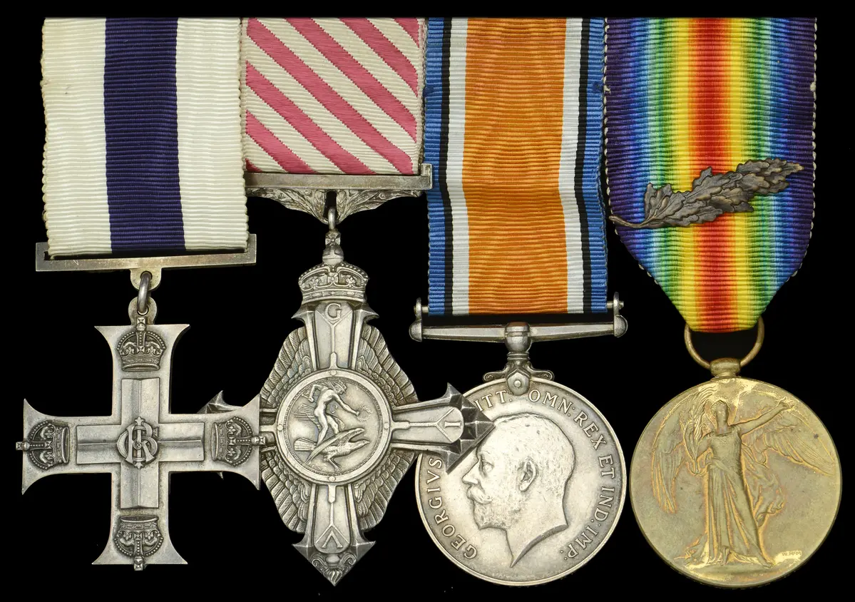 A Great War M.C., A.F.C. group of four awarded to Major L. H. Peter