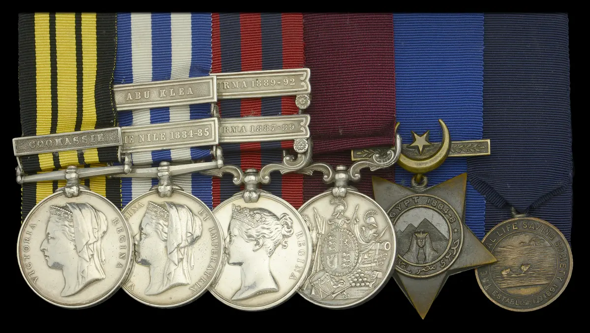 Five: Rifleman H. Curtis, Rifle Brigade Ashantee 1873-74, 1 clasp
