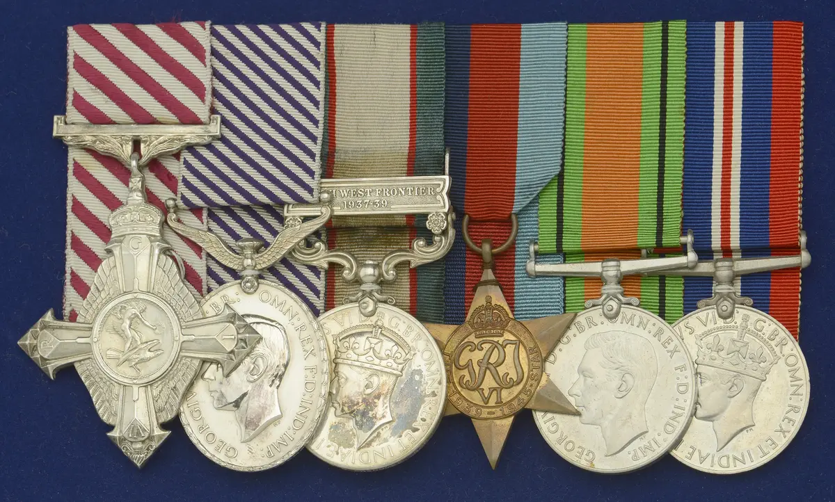 A rare Second War A.F.C., North-West Frontier operations D.F.M. group