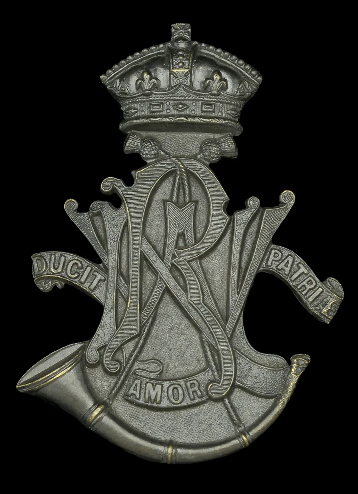 North Western Railway Volunteer Rifles, Helmet Badge. A very good