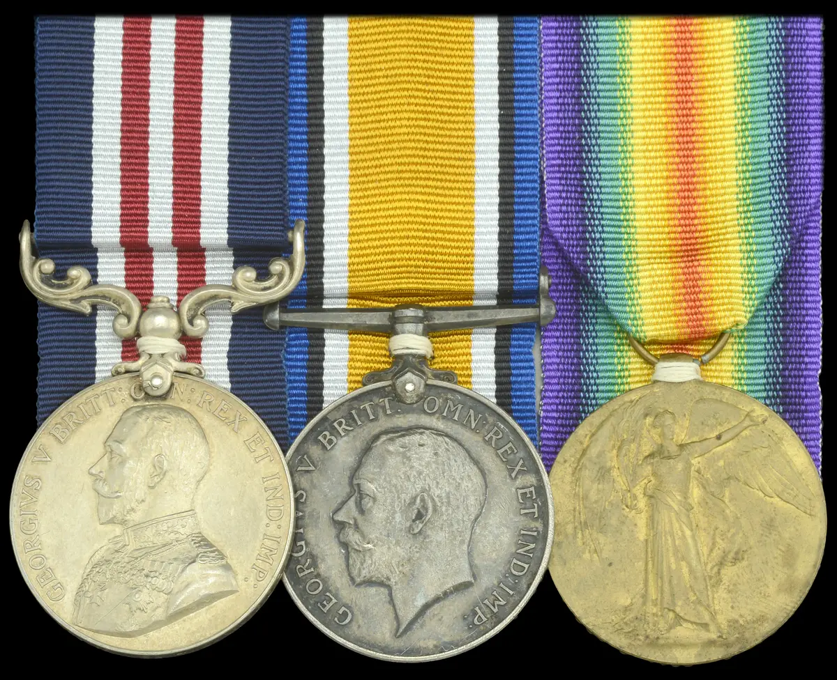 A Great War ‘Western Front’ M.M. group of three awarded to Sergeant