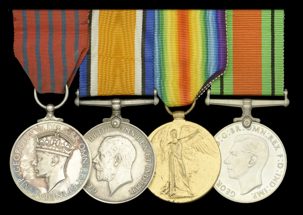 A fine Second War G.M. group of four awarded to Mr. J. Forbes, Fraserburgh