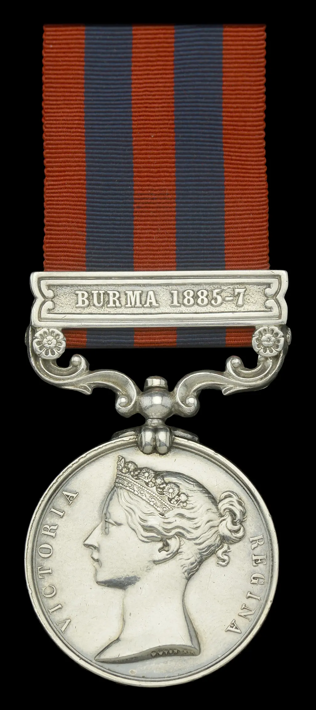 India General Service 1854-95, 1 clasp, Burma 1885-7 (439 Pte. G.
