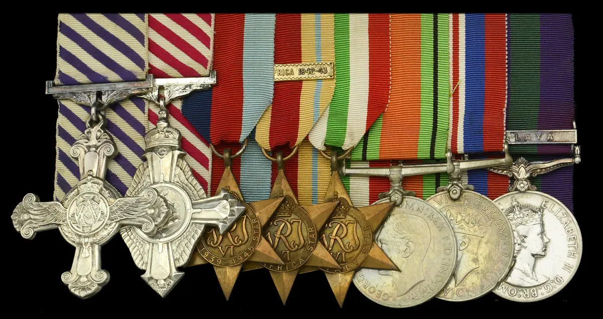 A fine Second War D.F.C., post-war A.F.C. group of eight awarded to