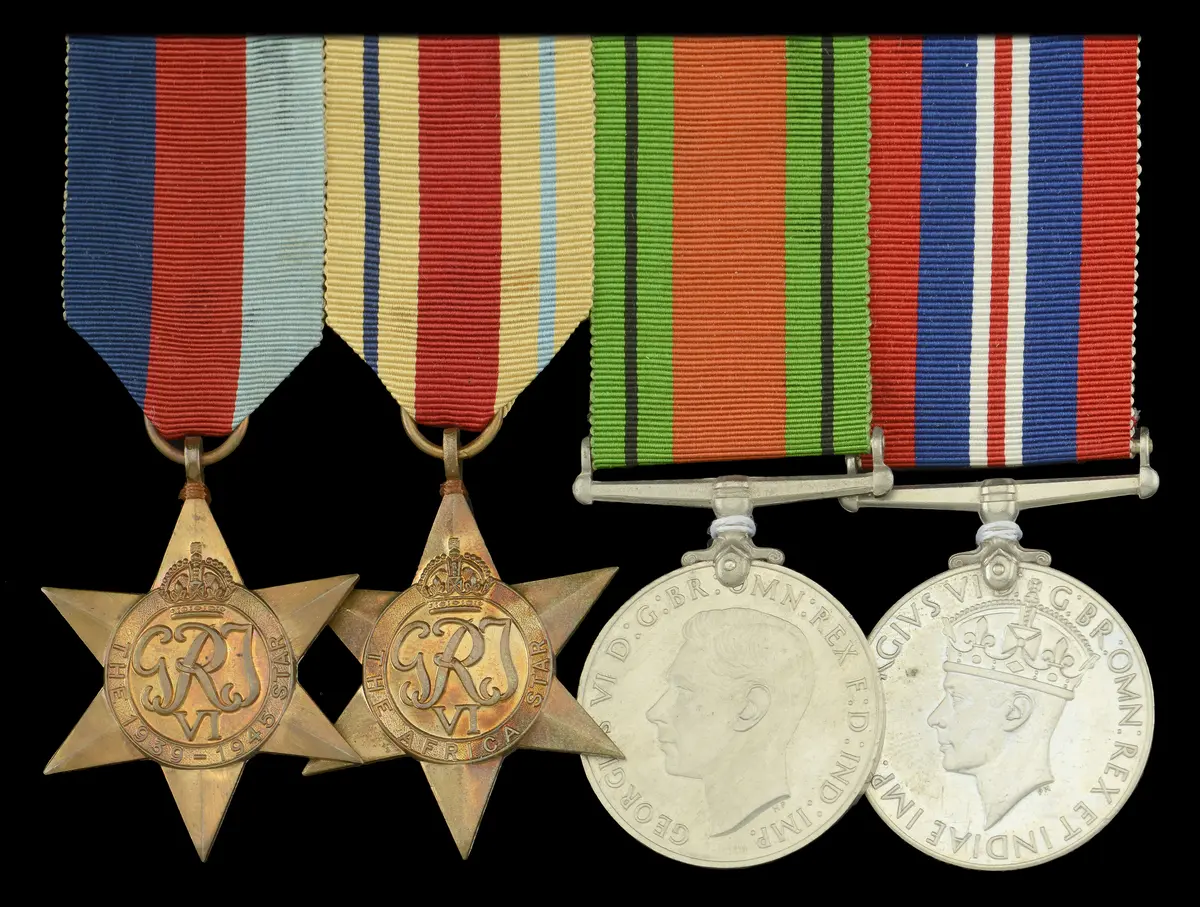 The Second War campaign group of three awarded to Lieutenant P. F.
